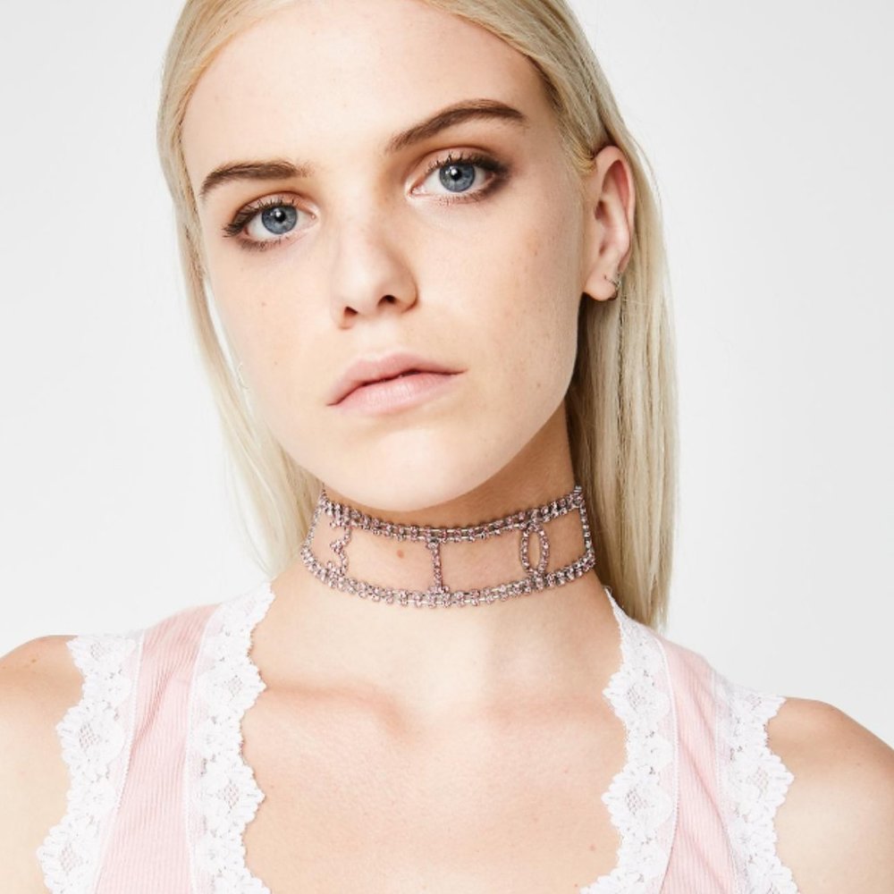 Make offer! LA LIVIN' CRYSTAL CHOKER